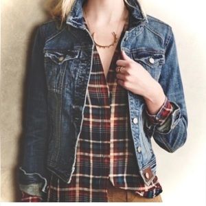 Anthropologie Pilcro and the Letterman Press No XS Denim Jacket